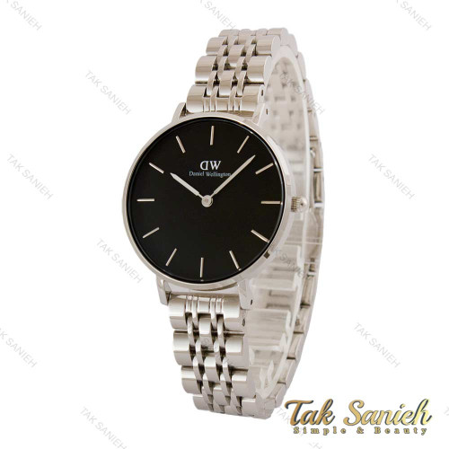 ساعت دنیل ولینگتون زنانه استیل صفحه مشکی مدیوم DW-5184-32-L ساعت دنیل ولینگتون زنانه استیل صفحه مشکی مدیوم DW-5184-32-L