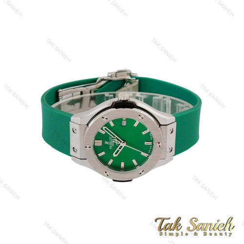 ساعت هابلوت زنانه سبز قاب سیلور Hublot-5189-L ساعت هابلوت زنانه سبز قاب سیلور Hublot-5189-L