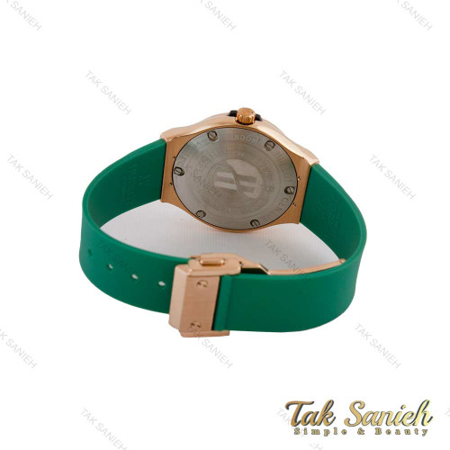 ساعت هابلوت زنانه سبز قاب رزگلد Hublot-5190-L ساعت هابلوت زنانه سبز قاب رزگلد Hublot-5190-L