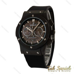 ساعت هابلوت مردانه سه موتوره مشکی صفحه اسکلتون Hublot-5193-G