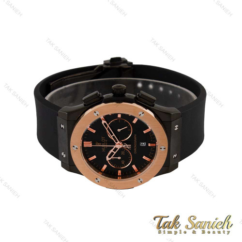 ساعت هابلوت مردانه سه موتوره کرنوگراف مشکی زه رزگلد Hublot-5196-G ساعت هابلوت مردانه سه موتوره کرنوگراف مشکی زه رزگلد Hublot-5196-G