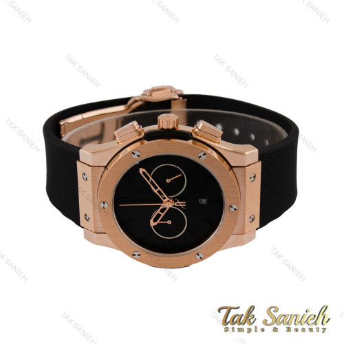 ساعت هابلوت مردانه سه موتوره رزگلد ایندکس مشکی Hublot-5198-G ساعت هابلوت مردانه سه موتوره رزگلد ایندکس مشکی Hublot-5198-G