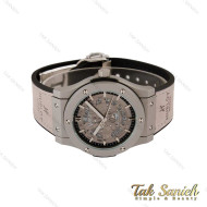 ساعت هابلوت مردانه طوسی صفحه اسکلتون Hublot-5216-G ساعت هابلوت مردانه طوسی صفحه اسکلتون Hublot-5216-G