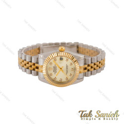 ساعت رولکس زنانه دورنگ طلایی صفحه نباتی Rolex-5219-L ساعت رولکس زنانه دورنگ طلایی صفحه نباتی Rolex-5219-L