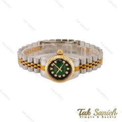 ساعت رولکس زنانه دورنگ طلایی صفحه سبز مشکی Rolex-5223-L ساعت رولکس زنانه دورنگ طلایی صفحه سبز مشکی Rolex-5223-L