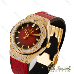 ساعت هابلوت زنانه طلایی قرمز نگین دار Hublot-5227-L ساعت هابلوت زنانه طلایی قرمز نگین دار Hublot-5227-L