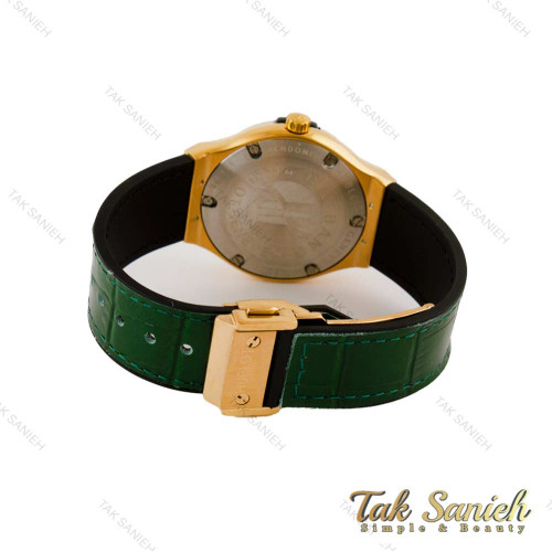 ساعت هابلوت زنانه طلایی سبز فول نگین Hublot-5228-L ساعت هابلوت زنانه طلایی سبز فول نگین Hublot-5228-L