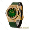 ساعت هابلوت زنانه طلایی سبز فول نگین Hublot-5228-L ساعت هابلوت زنانه طلایی سبز فول نگین Hublot-5228-L