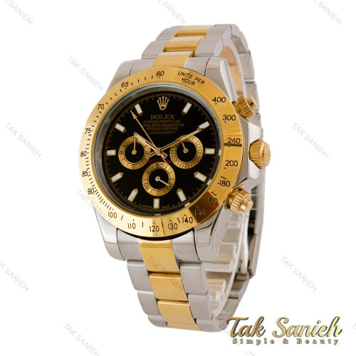 ساعت رولکس دیتونا دورنگ طلایی صفحه مشکی مردانه Rolex-5236-G ساعت رولکس دیتونا دورنگ طلایی صفحه مشکی مردانه Rolex-5236-G