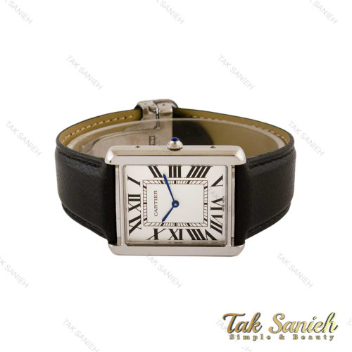 ساعت کارتیه تانک مردانه سیلور بند چرم مشکی Cartier-5269-G ساعت کارتیه تانک مردانه سیلور بند چرم مشکی Cartier-5269-G