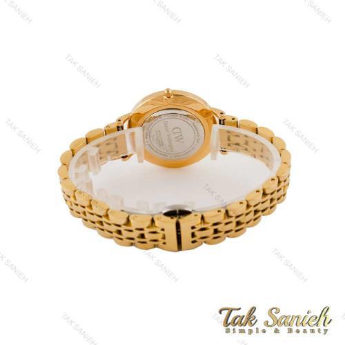 ساعت DW زنانه بند فلزی طلایی صفحه مشکی اسمال DW-5277-L ساعت DW زنانه بند فلزی طلایی صفحه مشکی اسمال DW-5277-L