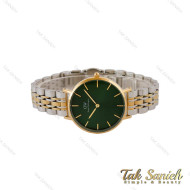 ساعت DW زنانه دورنگ طلایی صفحه سبز مدیوم DW-5285-L