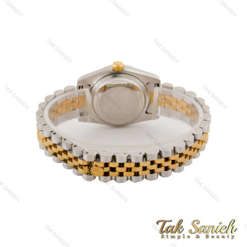 ساعت رولکس زنانه دورنگ طلایی دورنگین صفحه سبز Rolex-5303-L ساعت رولکس زنانه دورنگ طلایی دورنگین صفحه سبز Rolex-5303-L