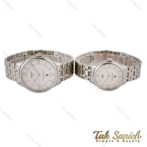 ساعت تیسوت ست استیل صفحه سفید Tissot-5306-S ساعت تیسوت ست استیل صفحه سفید Tissot-5306-S