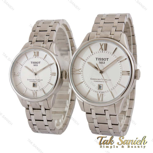 ساعت تیسوت ست استیل صفحه سفید Tissot-5306-S ساعت تیسوت ست استیل صفحه سفید Tissot-5306-S