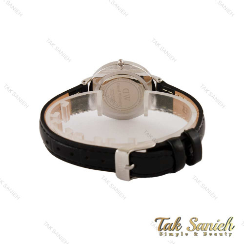 ساعت دنیل ولینگتون زنانه بند چرم مشکی طرح دار صفحه سفید DW-5321-L ساعت دنیل ولینگتون زنانه بند چرم مشکی طرح دار صفحه سفید DW-5321-L