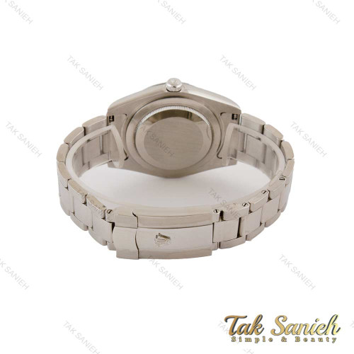 ساعت رولکس دیت جاست 2 مردانه سیلور صفحه مشکی اویستری Rolex-5355-G