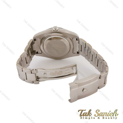 ساعت رولکس دیت جاست 2 مردانه سیلور صفحه مشکی اویستری Rolex-5355-G