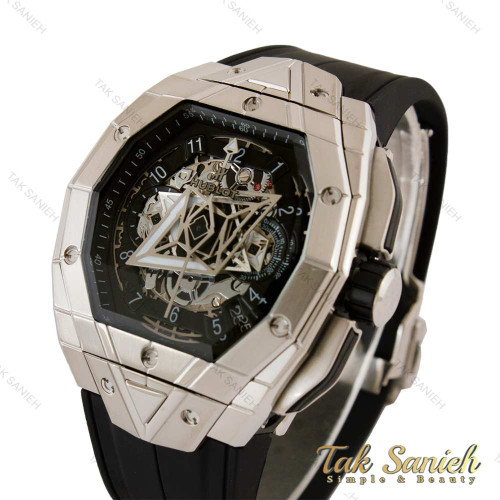 ساعت هابلوت کهکشانی مردانه مستطیلی سیلور Hublot-5366-G ساعت هابلوت کهکشانی مردانه مستطیلی سیلور Hublot-5366-G