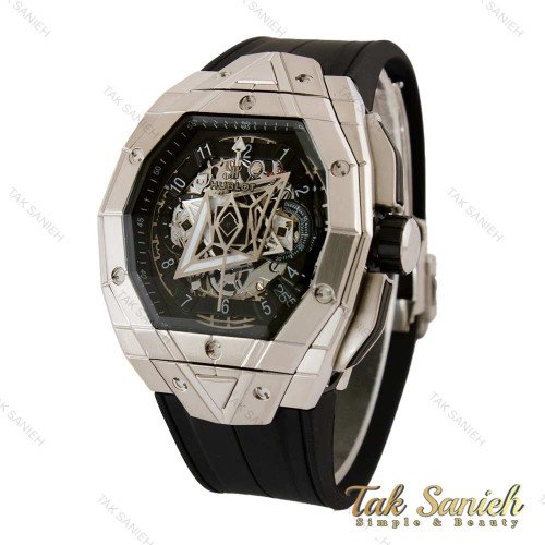 ساعت هابلوت کهکشانی مردانه مستطیلی سیلور Hublot-5366-G ساعت هابلوت کهکشانی مردانه مستطیلی سیلور Hublot-5366-G
