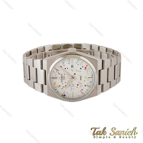 ساعت تیسوت PRX مردانه استیل صفحه سفید کهکشانی Tissot-5371-G ساعت تیسوت PRX مردانه استیل صفحه سفید کهکشانی Tissot-5371-G