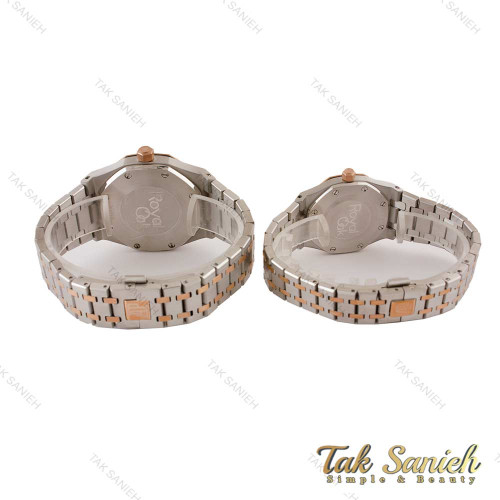 ساعت ای پی ست دورنگ رزگلد صفحه طوسی AP-5382-S ساعت ای پی ست دورنگ رزگلد صفحه طوسی AP-5382-S