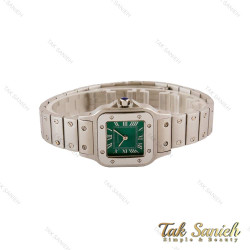 ساعت کارتیر سانتوس زنانه تمام استیل صفحه سبز Cartier-5391-L ساعت کارتیر سانتوس زنانه تمام استیل صفحه سبز Cartier-5391-L