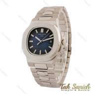 ساعت پتک فلیپ ناتیلوس مردانه استیل صفحه سرمه ای Patek-5399-G