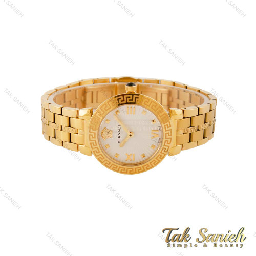 ساعت زنانه ورساجه طلایی صفحه سفید Versace-5407-L ساعت زنانه ورساجه طلایی صفحه سفید Versace-5407-L