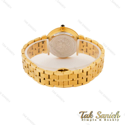 ساعت زنانه ورساجه طلایی صفحه سفید Versace-5407-L ساعت زنانه ورساجه طلایی صفحه سفید Versace-5407-L