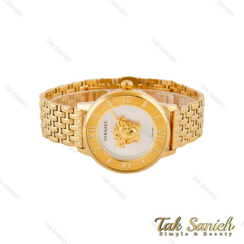 ساعت ورساچه زنانه La Medusa طلایی صفحه سفید Versace-5408-G ساعت ورساچه زنانه La Medusa طلایی صفحه سفید Versace-5408-G