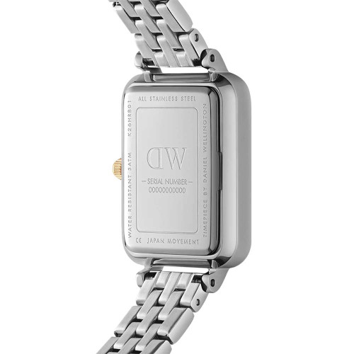 ساعت دنیل ولینگتون زنانه مستطیلی دورنگ طلایی نگین دار DW-5415-L ساعت دنیل ولینگتون زنانه مستطیلی دورنگ طلایی نگین دار DW-5415-L
