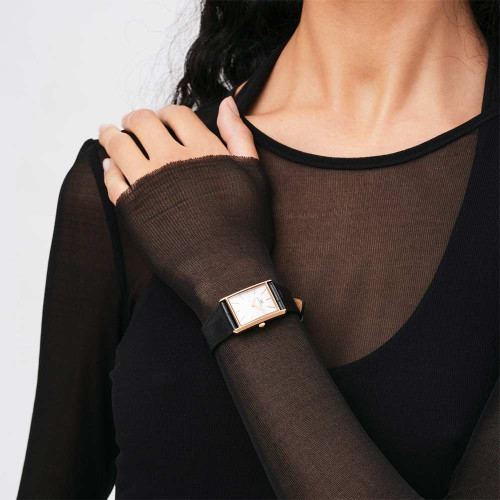 ساعت دنیل ولینگتون Bound زنانه رزگلد بند چرمی مشکی DW-5489-L ساعت دنیل ولینگتون Bound زنانه رزگلد بند چرمی مشکی DW-5489-L