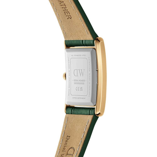 ساعت دنیل ولینگتون BOUND زنانه طلایی بند چرم سبز DW-5493-L
