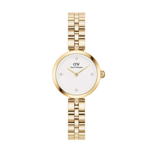 ساعت DW زنانه مدل ELAN طلایی صفحه سفید DW-5496-L