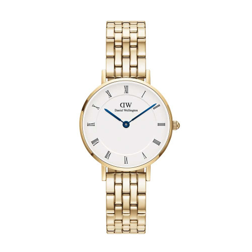ساعت دنیل ولینگتون زنانه فلزی گرد طلایی سفید ایندکس یونانی DW-5503-L ساعت دنیل ولینگتون زنانه فلزی گرد طلایی سفید ایندکس یونانی DW-5503-L