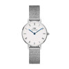ساعت دنیل ولینگتون زنانه کلاسیک حصیری سیلور سفید ایندکس یونانی DW-5508-L