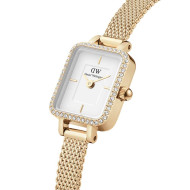 ساعت DW زنانه مستطیلی ظریف حصیری طلایی صفحه سفید دورنگین DW-5511-L ساعت DW زنانه مستطیلی ظریف حصیری طلایی صفحه سفید دورنگین DW-5511-L