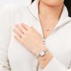ساعت DW زنانه مستطیلی ظریف سیلور صفحه سفید دورنگین DW-5513-L ساعت DW زنانه مستطیلی ظریف سیلور صفحه سفید دورنگین DW-5513-L