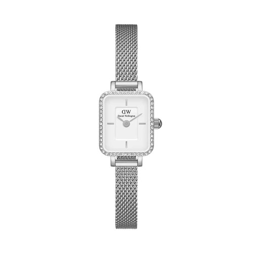 ساعت DW زنانه مستطیلی ظریف سیلور صفحه سفید دورنگین DW-5513-L ساعت DW زنانه مستطیلی ظریف سیلور صفحه سفید دورنگین DW-5513-L
