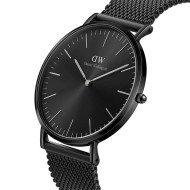 ساعت دنیل ولینگتون مردانه بند حصیری تمام مشکی DW-4696-G ساعت دنیل ولینگتون مردانه بند حصیری تمام مشکی DW-4696-G