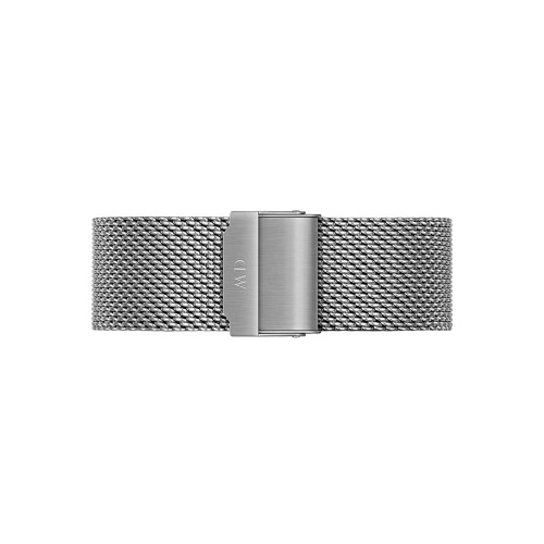 ساعت دنیل ولینگتون مردانه بند حصیری نقره ای صفحه مشکی DW-4697-G