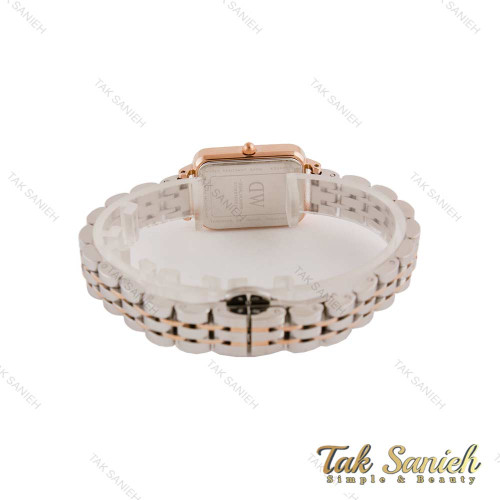 ساعت دنیل ولینگتون زنانه مستطیلی دو رنگ رزگلد صفحه رزگلد DW-4709-L ساعت دنیل ولینگتون زنانه مستطیلی دو رنگ رزگلد صفحه رزگلد DW-4709-L