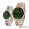 ساعت ست دنیل ولینگتون دورنگ رزگلد صفحه سبز DW-4717-S