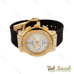 ساعت هابلوت مردانه سه موتوره طلایی صفحه سفید Hublot-4723-G ساعت هابلوت مردانه سه موتوره طلایی صفحه سفید Hublot-4723-G