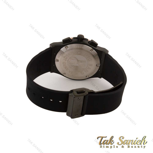 ساعت هابلوت مردانه مشکی رزگلد سه موتوره Hublot-4724-G ساعت هابلوت مردانه مشکی رزگلد سه موتوره Hublot-4724-G