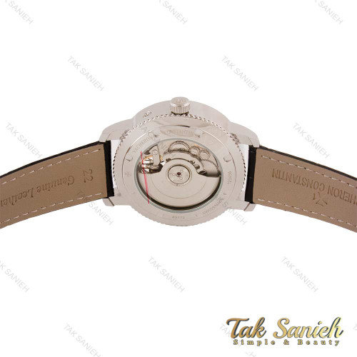 ساعت واشرون کنستانتین مردانه اتوماتیک نقره ای بند چرم مشکی Vacheron-4731-G