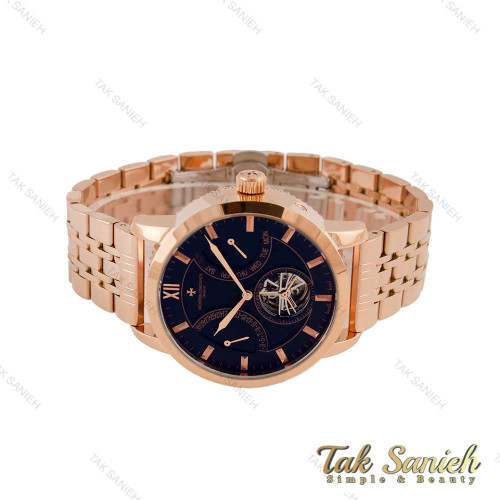ساعت واشرون کنستانتین مردانه اتوماتیک رزگلد صفحه مشکی Vacheron-4737-G ساعت واشرون کنستانتین مردانه اتوماتیک رزگلد صفحه مشکی Vacheron-4737-G