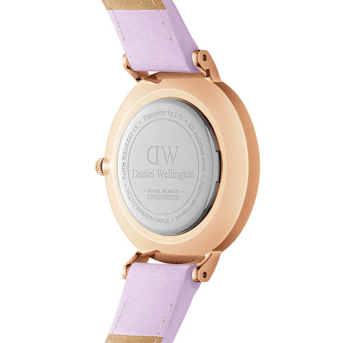 ساعت دنیل ولینگتون زنانه گرد بنفش DW-4739-28-L