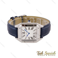 ساعت کارتیه سانتوس دومونت مردانه سیلور سرمه ای Cartier-5549-G ساعت کارتیه سانتوس دومونت مردانه سیلور سرمه ای Cartier-5549-G